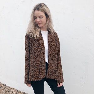 HP✨Leopard Suede Cardigan
